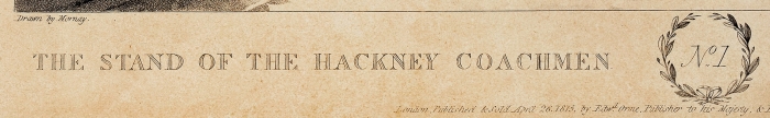 Кларк (Clark) Джон (1771-1863), Дюбург (Dubourgh) М. (работал 1786-1838) по рисунку Морней (Mornay G.) «Отдых извозчика». Лист № 1 из сюиты «Повозки России». 1815. Бумага, акватинта, акварель, 31,5x42,8 см.