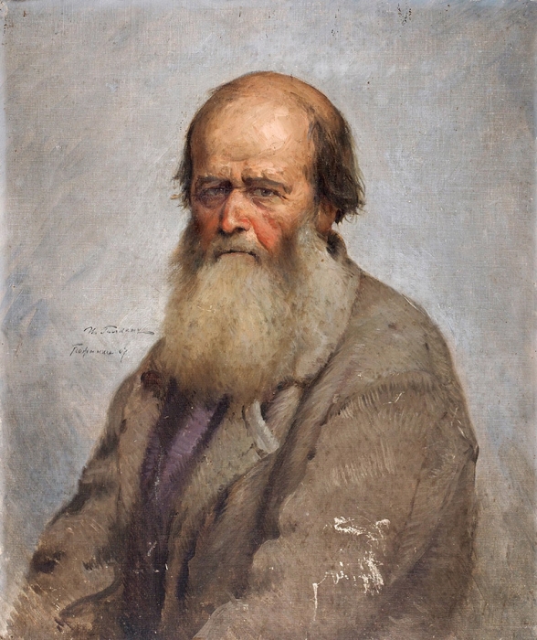 Галкин Илья Саввич (1860–1915) «Портрет старика». 1907. Холст, масло, 69,3x59,1 см.