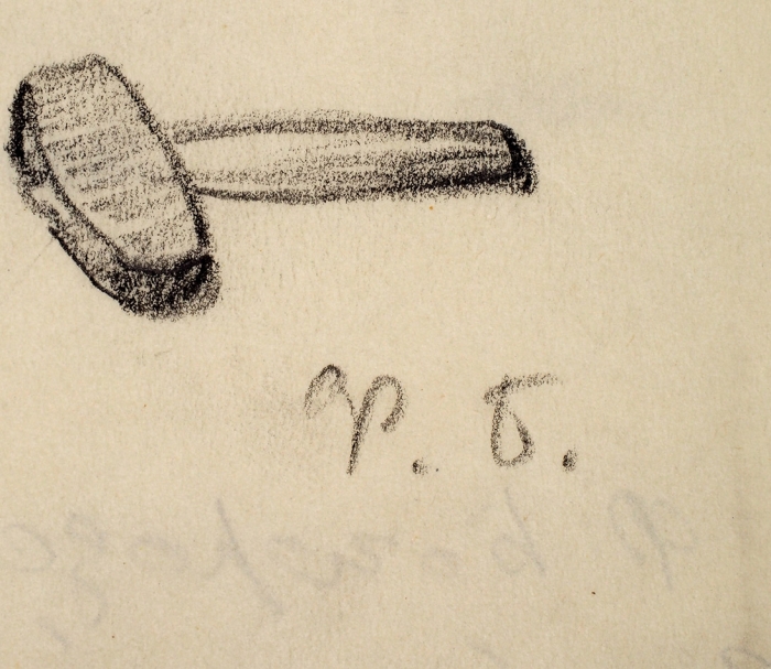 Богородский Фёдор Семёнович (1895–1959) «Гамбургский плотник». 1928-1930. Бумага, графитный и цветной карандаши, 33,3x23,5 см.