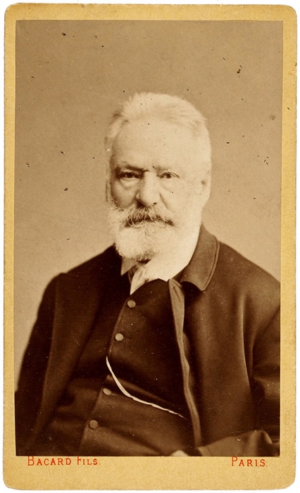Фотография-визитка Виктора Гюго / фот. Поль Бакар. Париж: Photographie de Bacard Fils; E. Ziegler, [1880-е гг.].