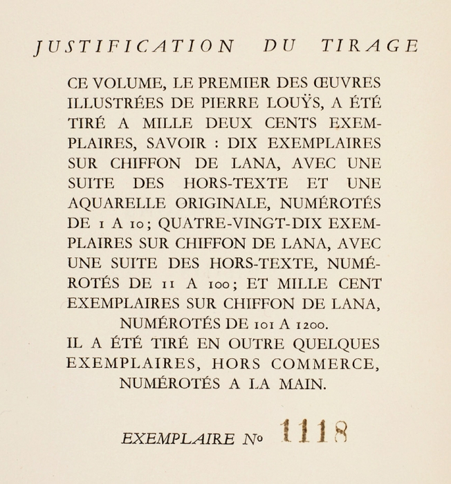 Луис, П. Песни Билитис / ил. Жени Минаш. [Pierre Louys. Les Chansons de Bilitis. На фр. яз.] Париж: Le bonne compagnie, б.г. [1950].