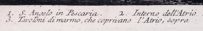 Пиранези Джованни Батиста (Giovanni Battista Piranesi) (1720–1778) «Вид на атриум Портика Октавии (Veduta dell’Atrio del Portico di Ottavia)». 1760. Бумага, резец, 48,8x67,5 см (лист).