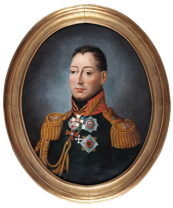[Портрет псковского мэра] Портрет маркиза Филиппа Осиповича Паулуччи. [1820-е].