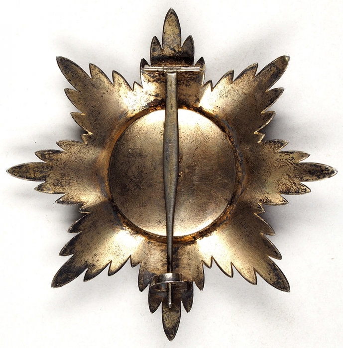 Звезда ордена Белого Орла для нехристиан. Серебро, эмаль. Россия, 1900-е гг.