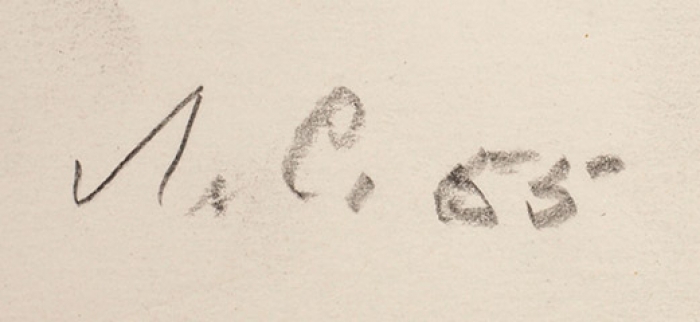 Сойфертис Леонид Владимирович (1911–1996) «Собрание». 1965. Бумага, графитный карандаш, 24,8x36,8 см.