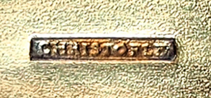 Десертный раздаточный набор: щипцы, ложка, лопатка, вилка. Франция, фирма Christofle, 1960-е гг.