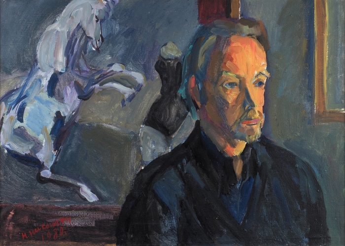 Никогосян Николай Багратович (1918–2018) «Мужской портрет». 1980. Холст, масло, 52,5x73 см.