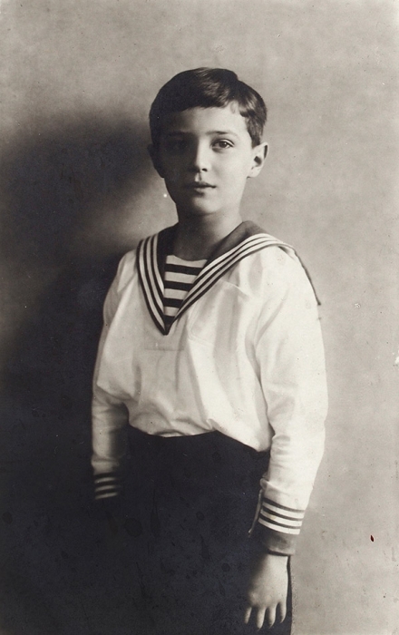 Фотооткрытка цесаревич Алексей в морской форме. 1915.