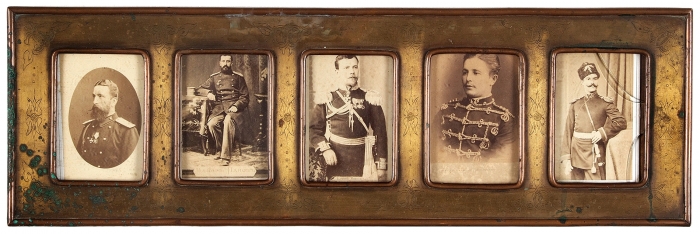 Лот из пяти портретов героев Сербско-болгарской войны, включая первого князя Болгарии Александра I Баттенберга. [вторая половина — конец 1880-х гг.].