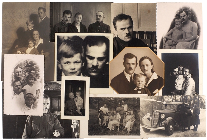 [Из архива первого директора ГАЗа С.С. Дьяконова] Личные семейные фотографии С.С. Дьяконова (63 фото) + 2 его школьные грамоты. [1920-е — 1930-е].